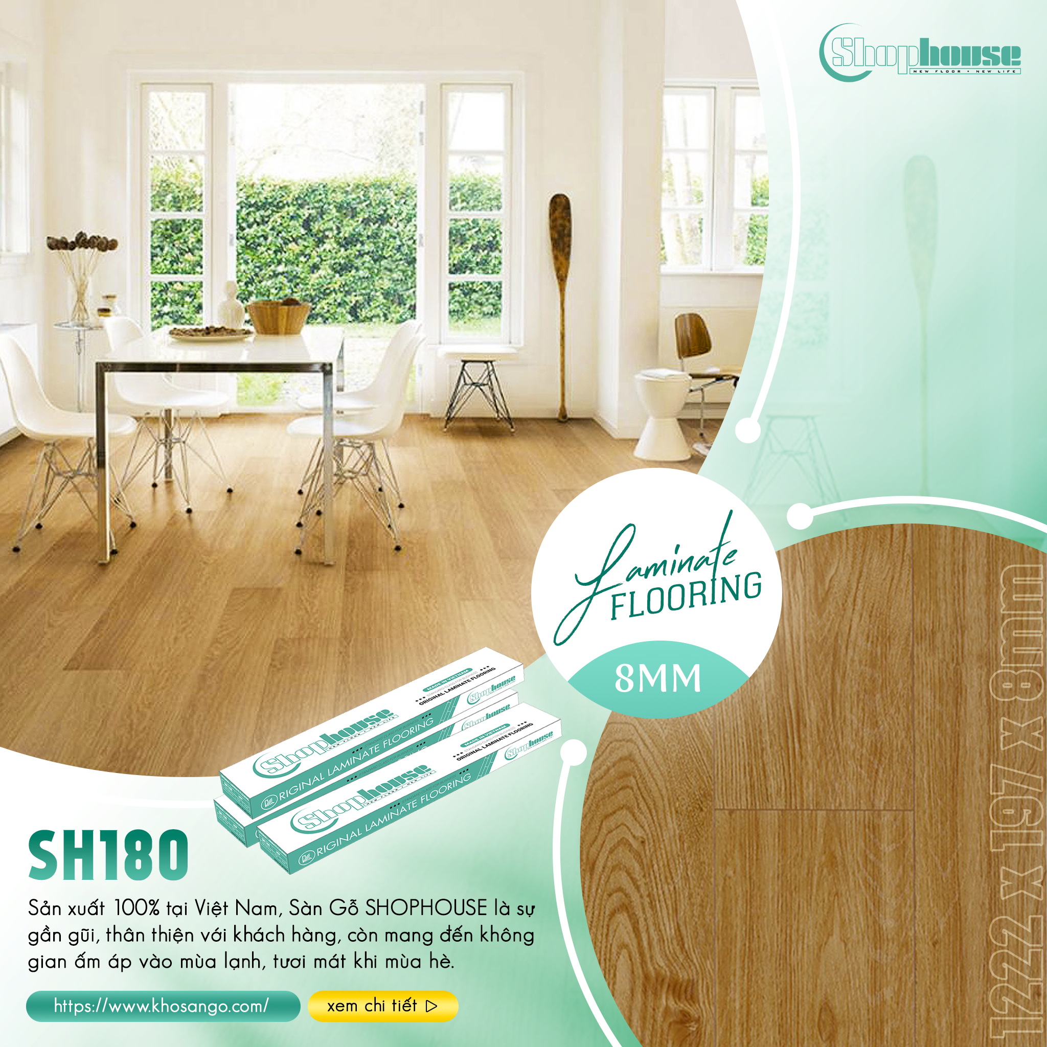 Sàn Gỗ ShopHouse-SH180